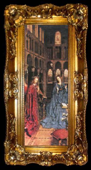 framed  Jan Van Eyck The Birth of John the Baptist, ta009-2